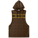 Elevaysion Fashion Drop Armhole Hoodie Elevated Seal Brown