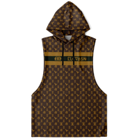 Elevaysion Fashion Drop Armhole Hoodie Elevated Seal Brown