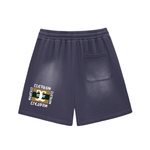 Elevaysion Biast Sun Fade Raw Edge Cotton Shorts