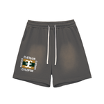 Elevaysion Biast Sun Fade Raw Edge Cotton Shorts