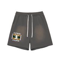 Elevaysion Biast Sun Fade Raw Edge Cotton Shorts