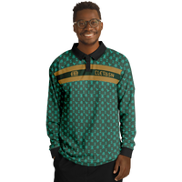 Elevaysion Men’s Long Sleeve Polo Shirt Elevated Seal