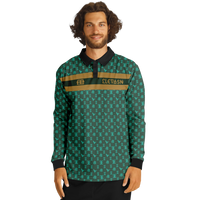 Elevaysion Men’s Long Sleeve Polo Shirt Elevated Seal
