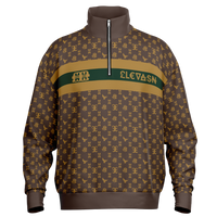 Elevaysion Heavyweight Oversized Quarter Zip Sweatshirt Elevated Seal