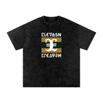 Elevaysion Snow Washed Oversized Cotton T-Shirt