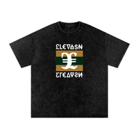 Elevaysion Snow Washed Oversized Cotton T-Shirt