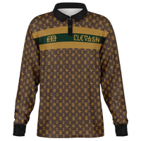 Elevaysion Men’s Long Sleeve Polo Shirt Elevated Seal