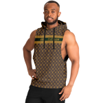 Elevaysion Fashion Drop Armhole Hoodie Elevated Seal Brown