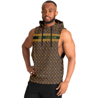 Elevaysion Fashion Drop Armhole Hoodie Elevated Seal Brown