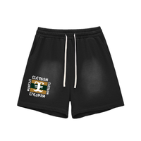 Elevaysion Biast Sun Fade Raw Edge Cotton Shorts