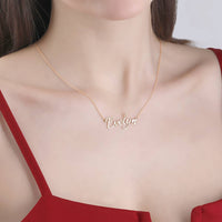 Personalized Nameplate Necklace Custom Name Jewelry