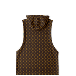 Elevaysion Fashion Drop Armhole Hoodie Elevated Seal Brown