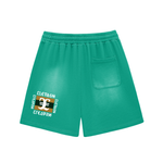 Elevaysion Biast Sun Fade Raw Edge Cotton Shorts