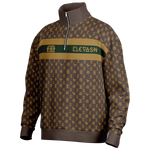Elevaysion Heavyweight Oversized Quarter Zip Sweatshirt Elevated Seal