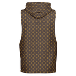 Elevaysion Fashion Drop Armhole Hoodie Elevated Seal Brown