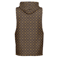 Elevaysion Fashion Drop Armhole Hoodie Elevated Seal Brown