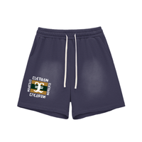 Elevaysion Biast Sun Fade Raw Edge Cotton Shorts